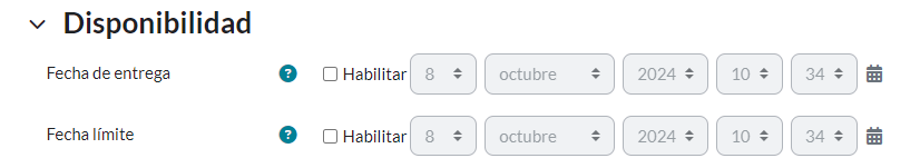 Item de disponibilidad