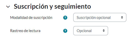 Suscripción y seguimiento