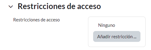 Restricciones de acceso