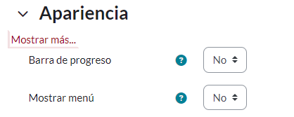 configurar apariencia