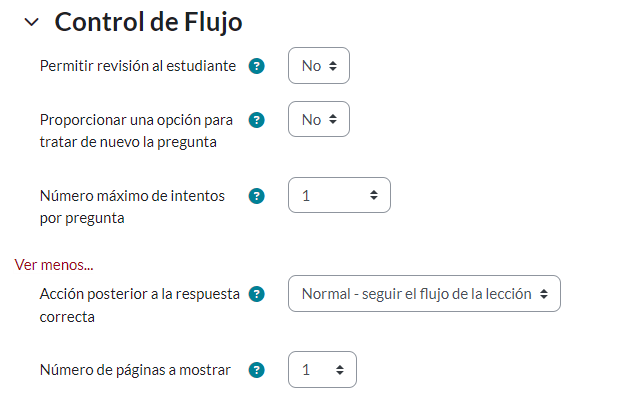 control de flujo