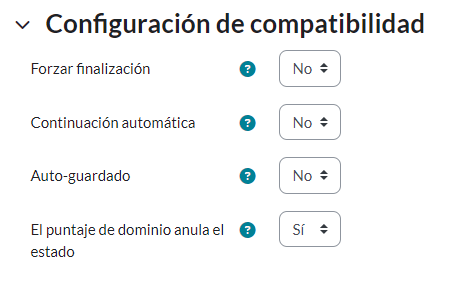 intentos Gestion paquete SCORM