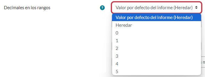 Decimales en los rangos