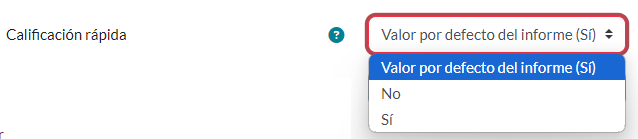 Calificación rápida