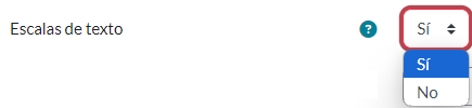 Escala de texto