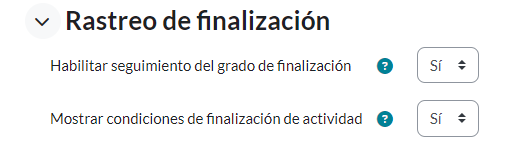  Ítem Rastreo de finalización