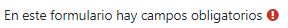 Indicación de Moodle para los campos obligatorios.