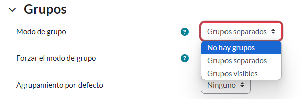 Modos de grupo