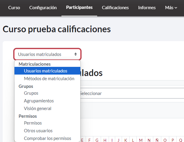 Usuarios Matriculados