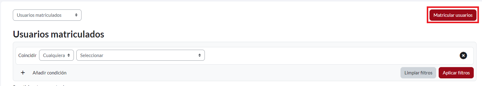 Boton Matricular Usuario