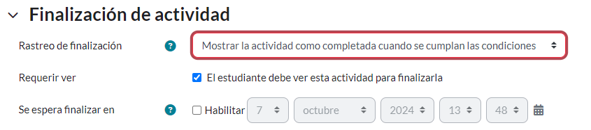 Finalizaciónde Actividad