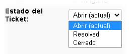 Respuesta de ticket en mesa de ayuda